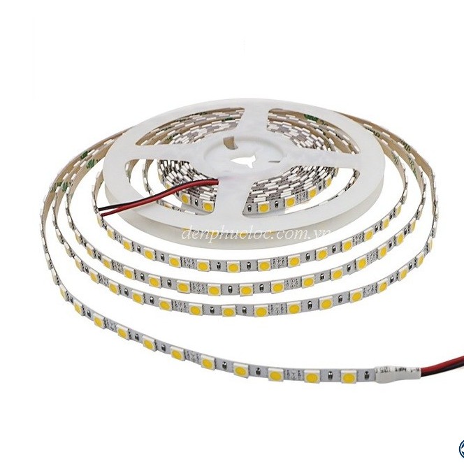 Led dây SMD 2835 5m ánh sáng vàng/ trắng, led dán siêu sáng 240 led/m 12v chất lượng cao, dải đèn led cao cấp