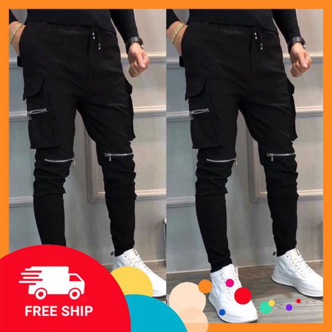 [HOT TREND 2019] QUẦN JOGGER TÚI HỘP KAKI NAM