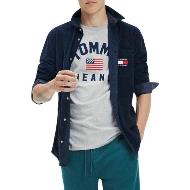 Áo Thun Tom.my Form Unisex Nam Nữ, Cotton 4 Chiều Thoáng Mát Dày Dặn Form Chuẩn, Màu Xám, SP00003