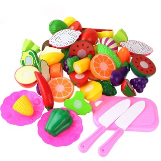 Coolplay Bộ đồ chơi mô phỏng cắt gọt rau củ quả gồm 25 món cho bé
