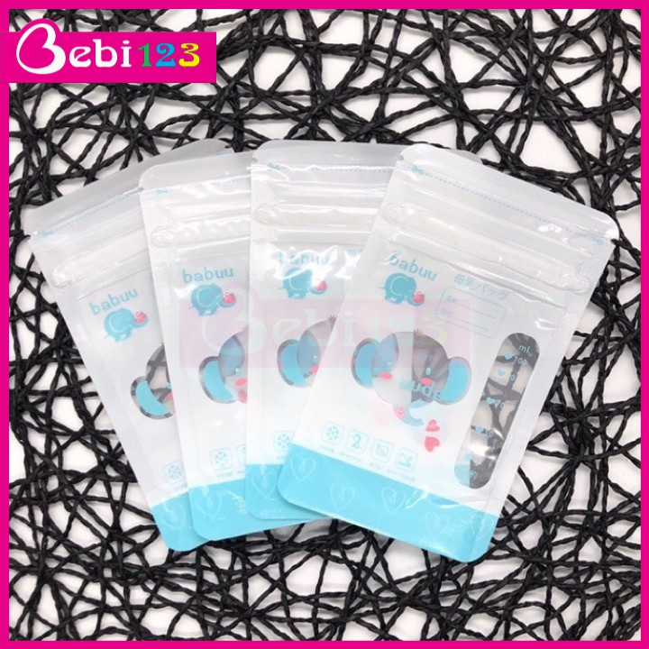 Hộp 30 túi trữ sữa mẫu mới 2 màu Babuu Nhật Bản 100ml