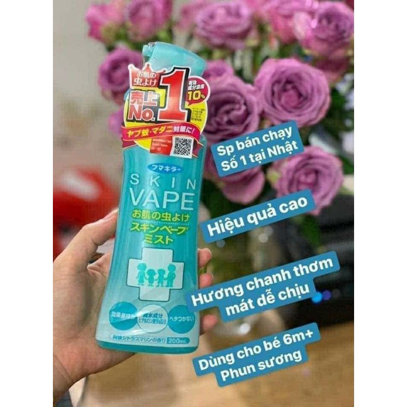 Xịt chống muỗi Skin Vape hương chanh 200ml