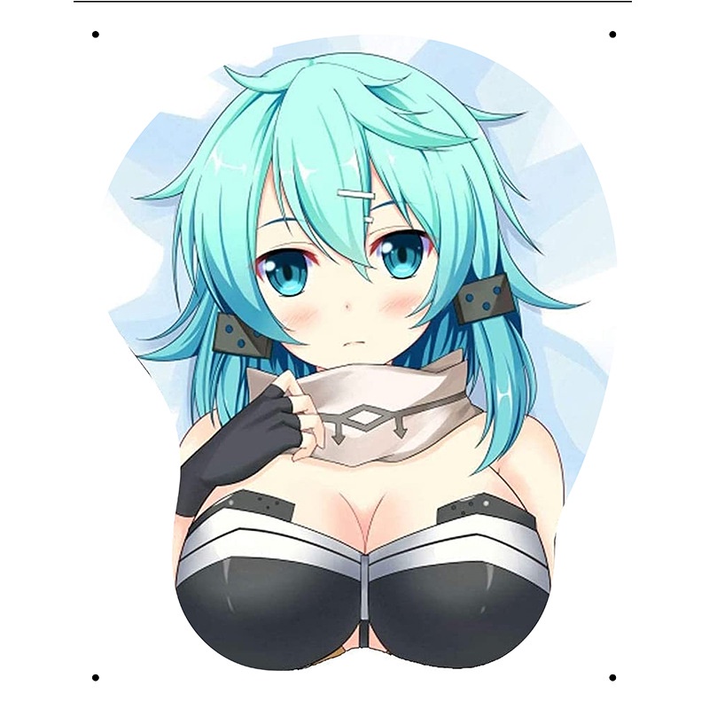 Đệm Lót Chuột Bằng Silicone Họa Tiết Anime 3d