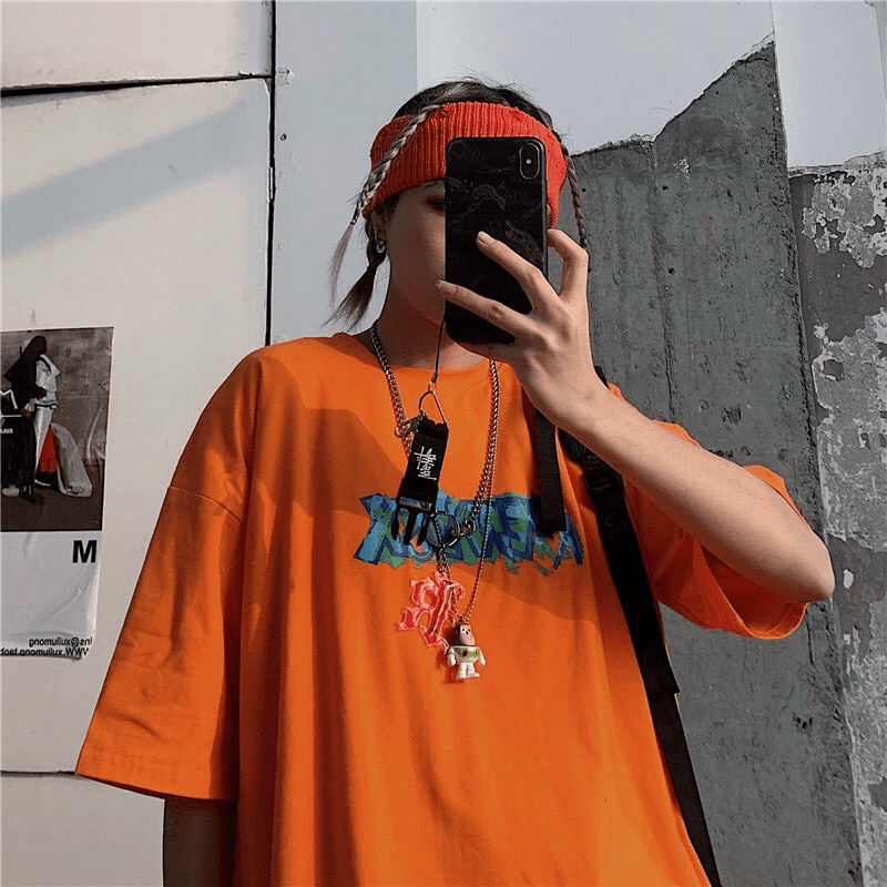 Áo Thun Unisex Form Rộng Tay Lỡ In Chữ Phong Cách Mẫu Mới HOT  - ĐĂNG QUANG CLOTHER