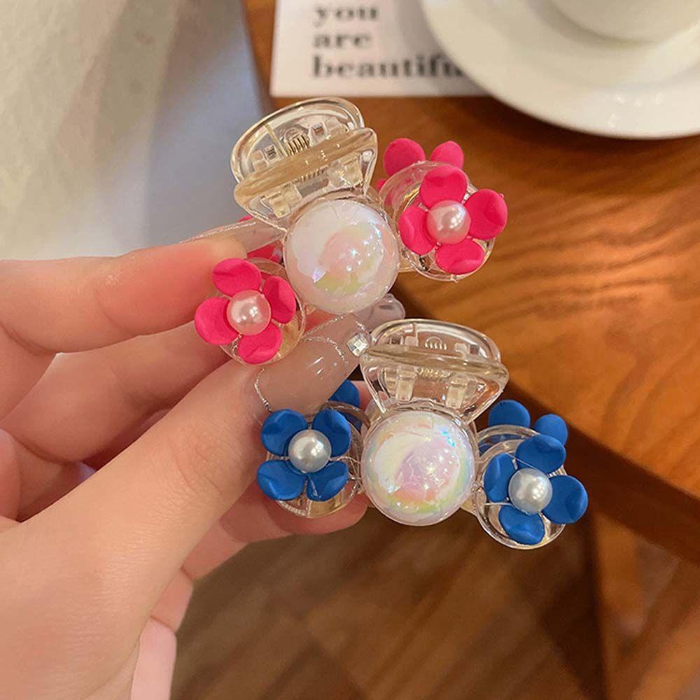 IVORY Kẹp Tóc Đính Ngọc Trai Hình Trái Tim Mini Phong Cách Hàn Quốc