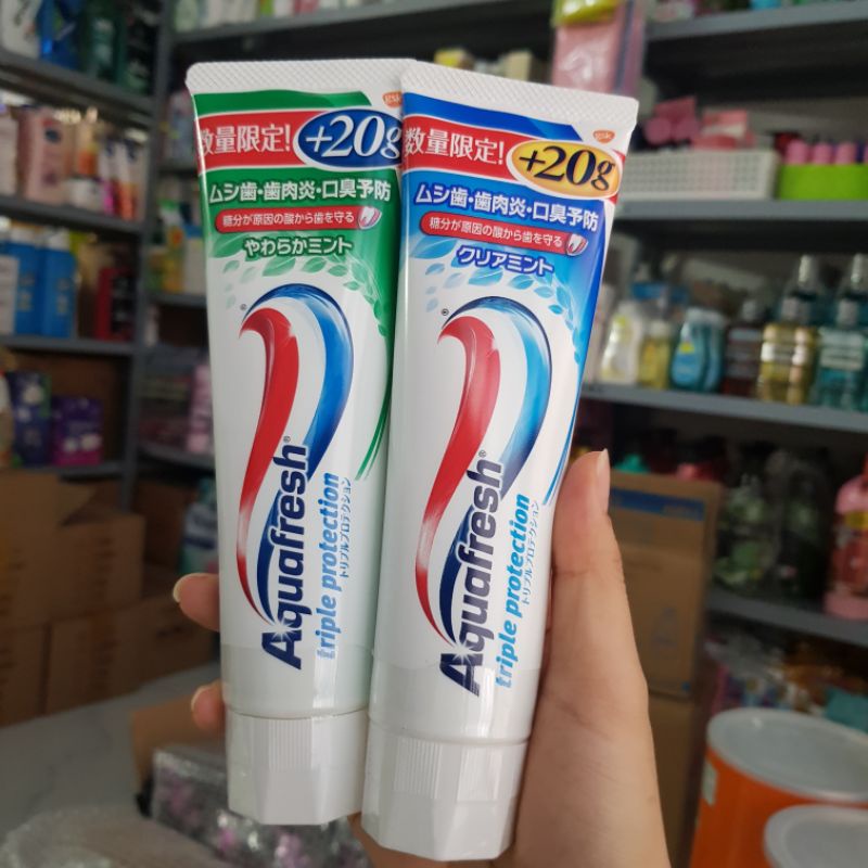 Kem đánh răng Aquafresh phòng ngừa sâu răng hôi miệng nhật 160gr