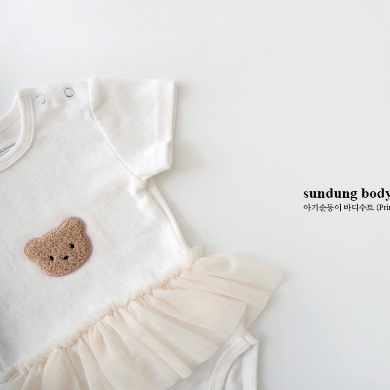 🐻Body chip váy ngắn tay cho bé gái🐻