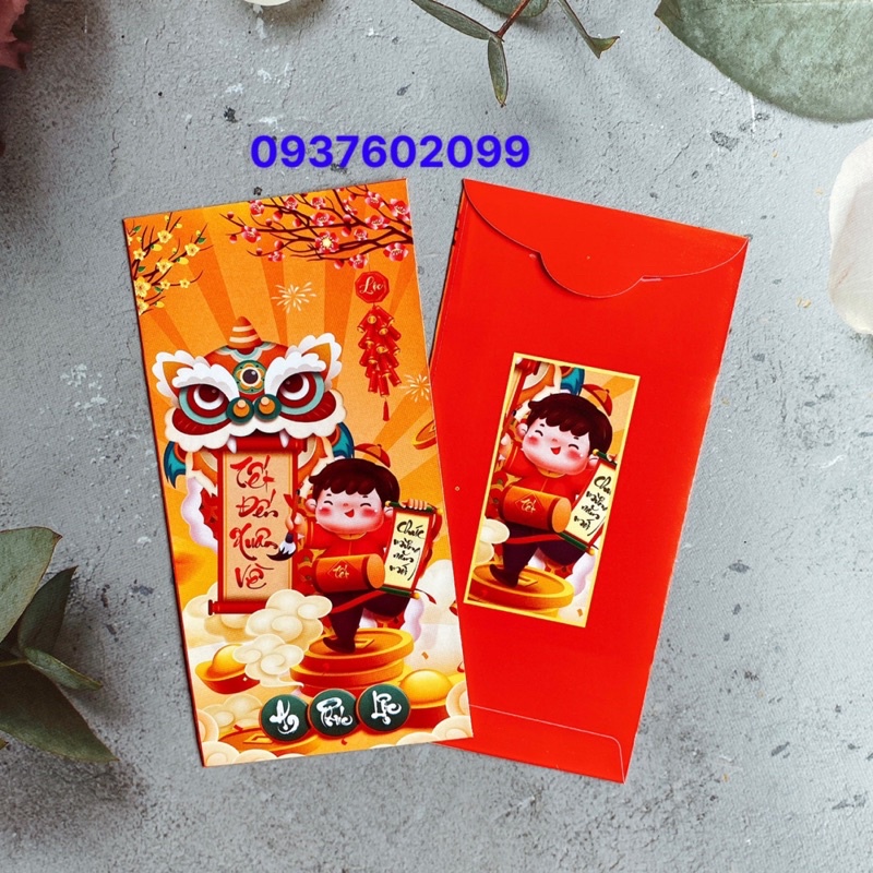 Xấp 10 bao lì xì chọn mẫu 1-50 , bao lì xì 2024