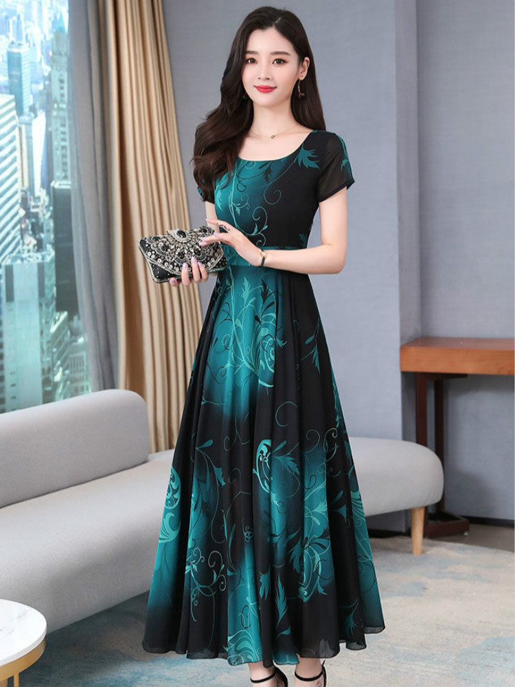 Đầm Lụa Tay Ngắn Dáng Rộng Kiểu Retro Pháp Thời Trang Mùa Hè 2021 Cho Nữ | BigBuy360 - bigbuy360.vn