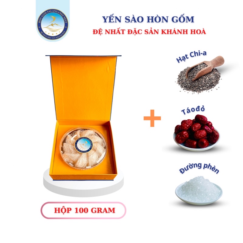 Yến SàoTinh Chế Cao Cấp V2 - Yến Sào Hòn Gốm Chính Hiệu Khánh Hoà - H G SALANGANES NEST