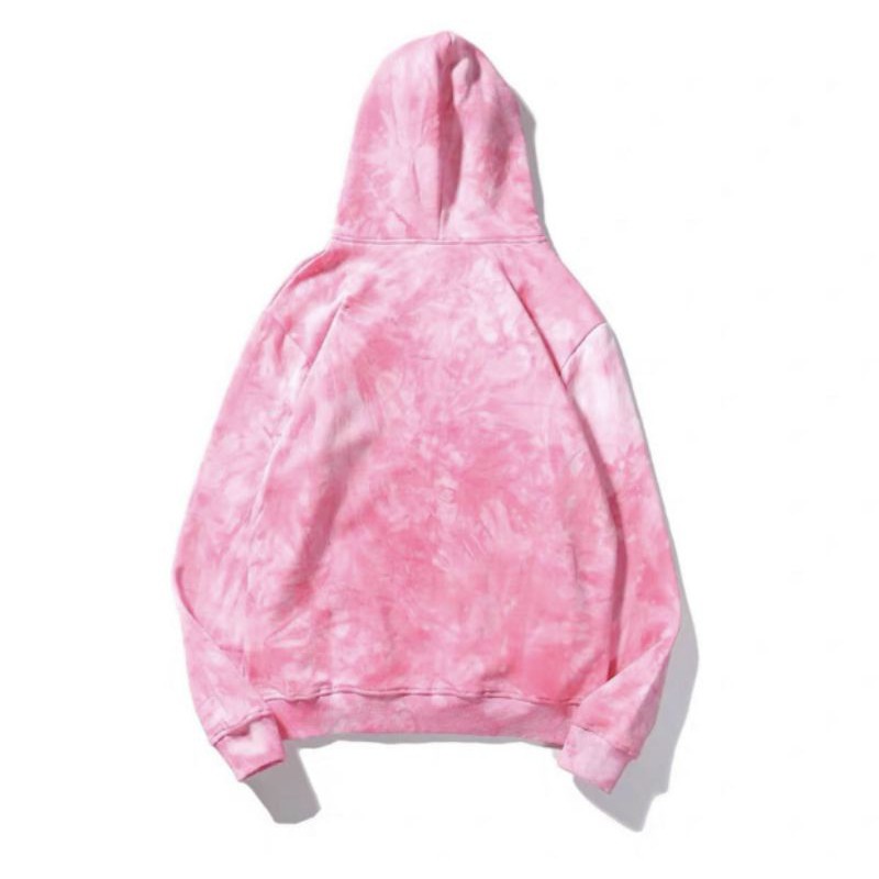 Áo hoodie loang màu có nón unisex nam nữ thời trang thu đông