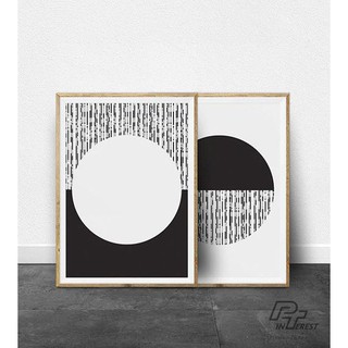 Khung ảnh gỗ Basic 36x52 Poster - Khung hình gỗ thông mặt kính treo tường 3d - Wood Frame by P'Tee