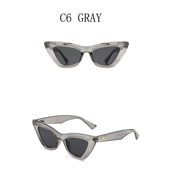 Kính mắt mèo nhỏ Samjune thiết kế họa tiết da báo phong cách vintage thời trang quyến rũ cho nữ