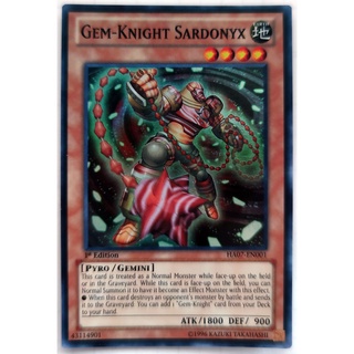 [Thẻ Yugioh] Gem-Knight Sardonyx |EN| Super Rare