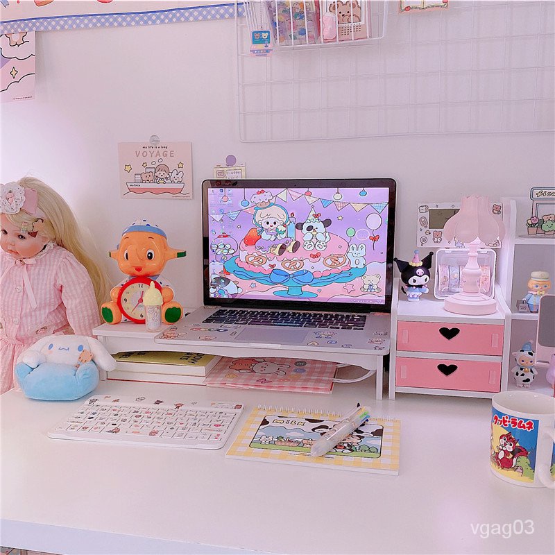 Giá Đỡ Màn Hình Máy Tính Hai Ngăn Để Bàn Tiện Dụng Cho Văn Phòng | BigBuy360 - bigbuy360.vn