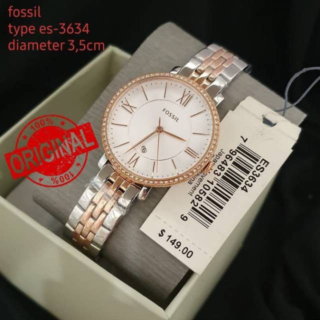 Đồng Hồ Fossil Nữ ES3634 Chính Hãng 36mm (Xách Tay)