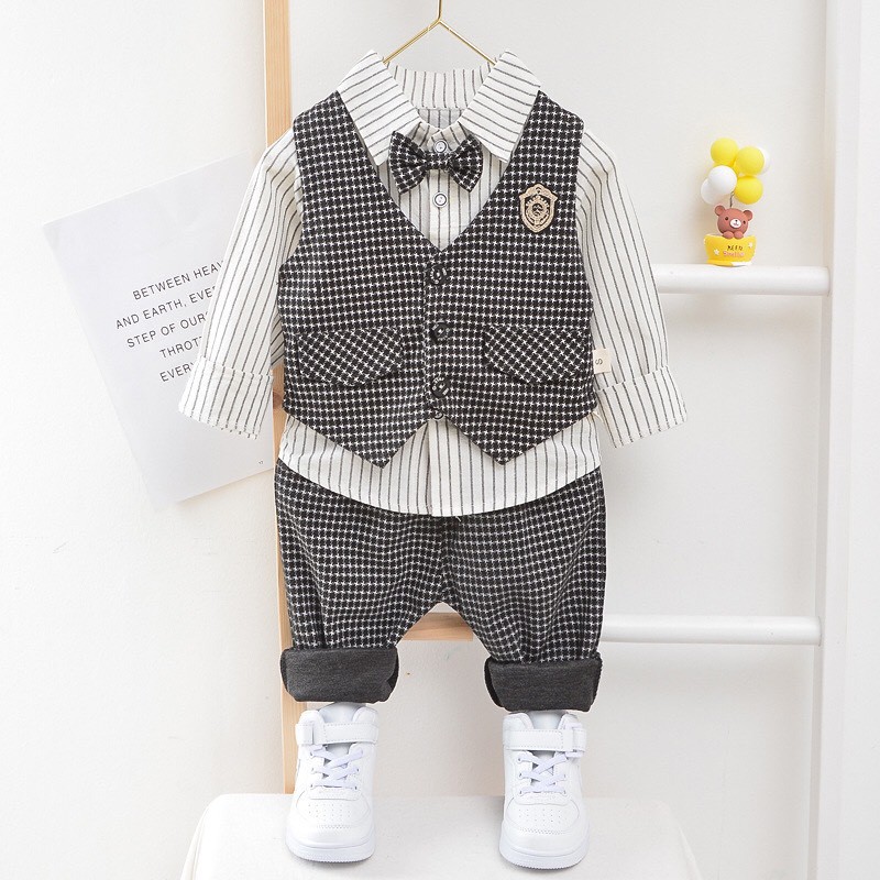 Set Vest Ghile Cao Cấp Cho Bé Trai 6-16kg - Shubishop.vn
