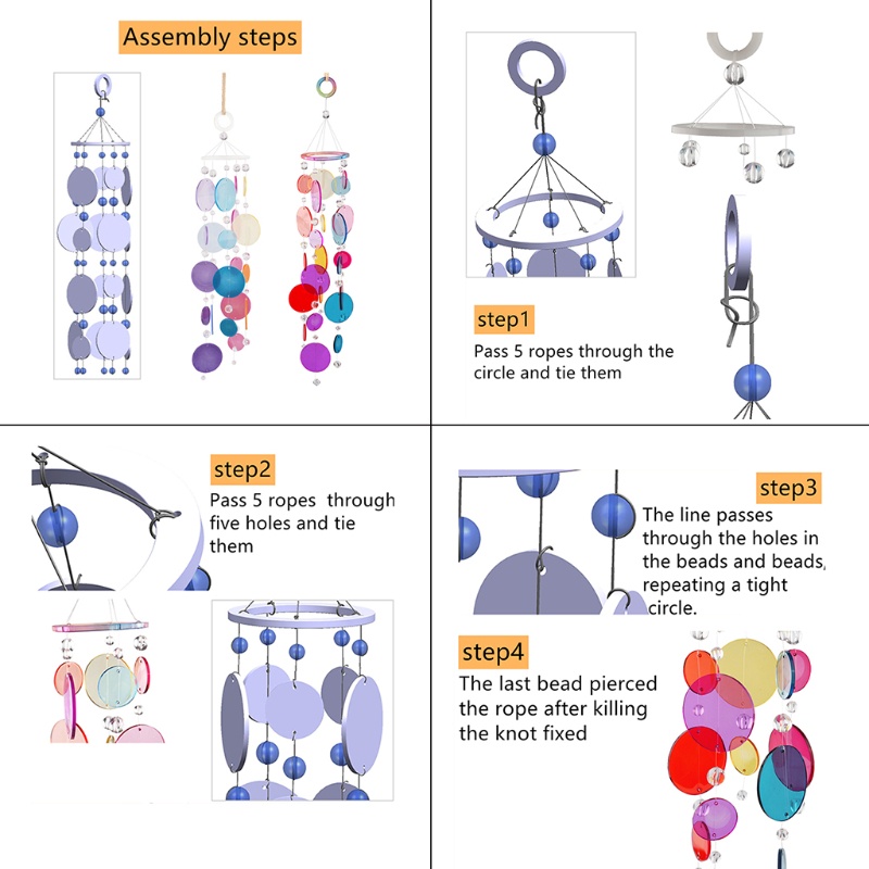 Khuôn làm chuông gió treo tường bằng nhựa resin