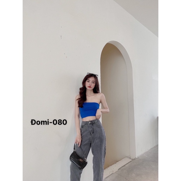 Quần jean baggy lưng cao màu xám chất vải dày mịn H.N.M STORE