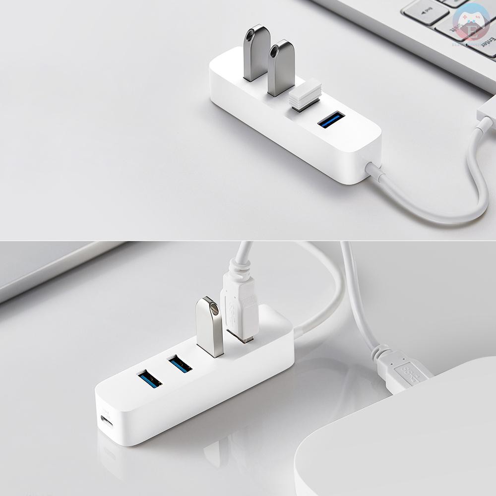 Ê Xiaomi USB3.0 Hub Multi 4 USB Splitter High Speed USB-C Hab TF Card Reader All In One For PC Computer Accessories