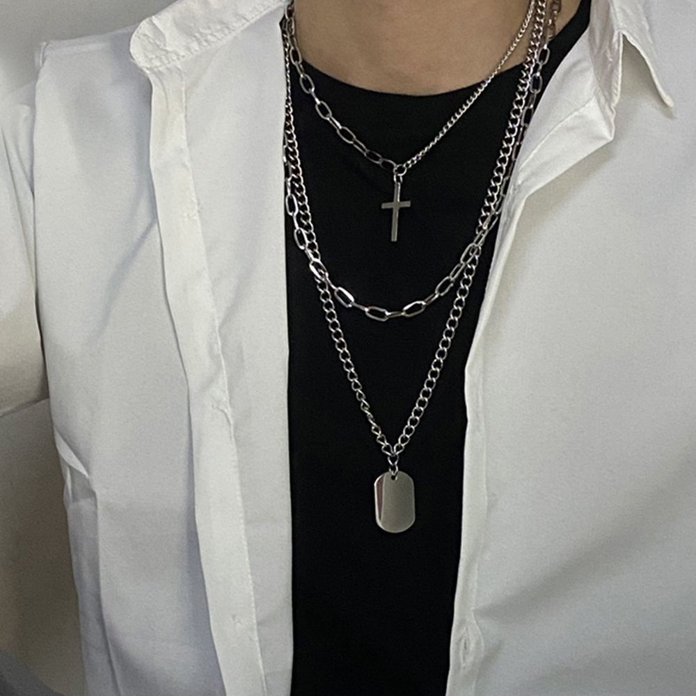 Bộ 3 vòng cổ choker bằng hợp kim phong cách Hàn Quốc cá tính cho nữ