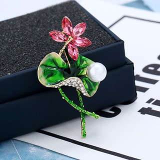 Cài áo nữ hoa sen cao cấp caka05