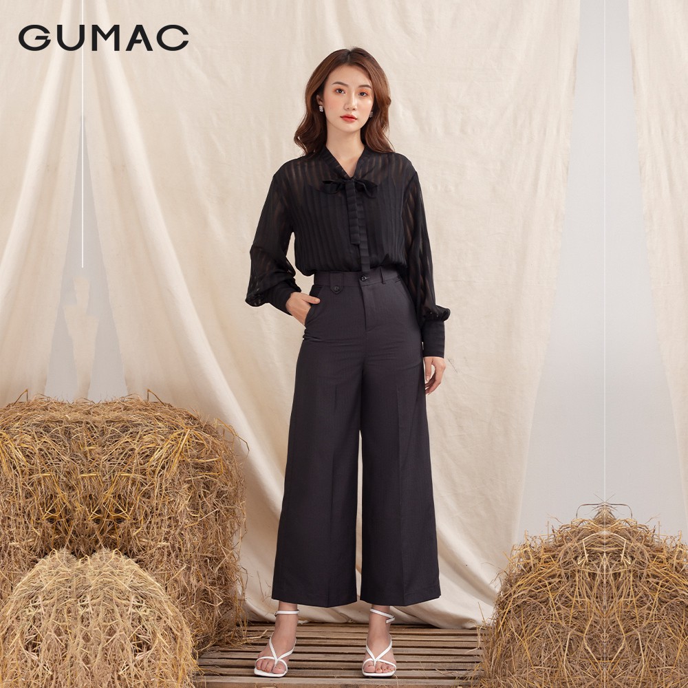 Quần rộng phối bản lưng QA1040 GUMAC