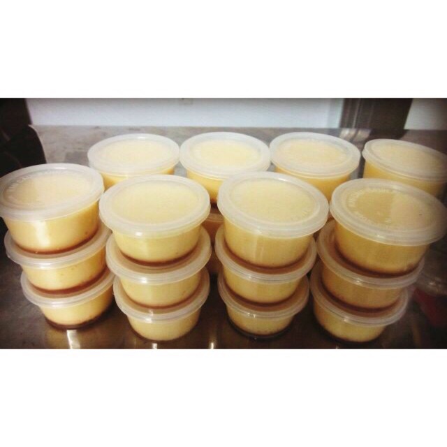 Hủ flan, hủ caramel làm bánh