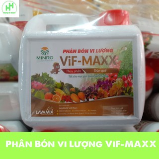 PHÂN BÓN VI LƯỢNG ViF-MAXX THUỶ PHÂN TRÙN QUẾ,  Can 1 Lít