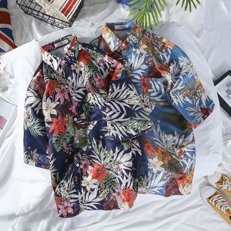 Summer Pattern Men's Short Sleeve Shirt