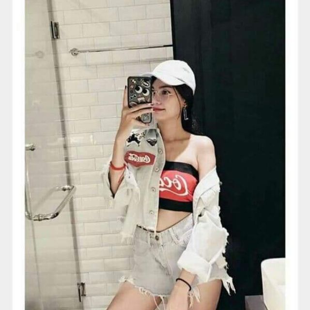 Áo ống in coca