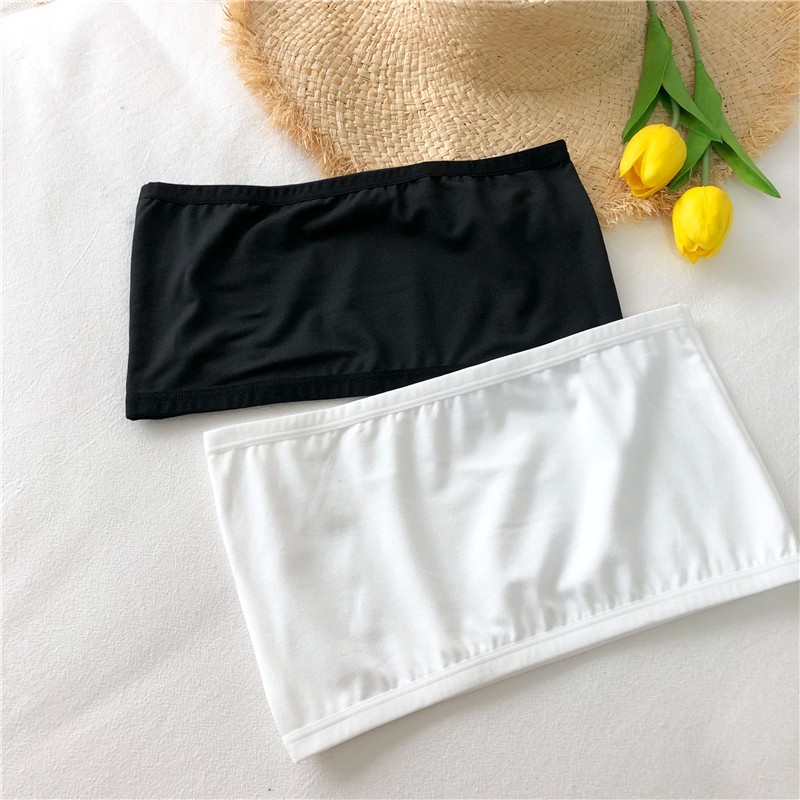 Cocory vn Áo Ngực Ống Không Dây Màu Trơn Thời Trang Quyến Rũ