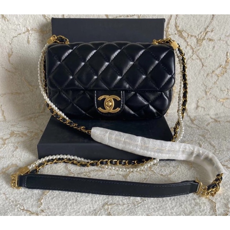 túi Chanel Vip gift dây trai (size 19x11x7cm)