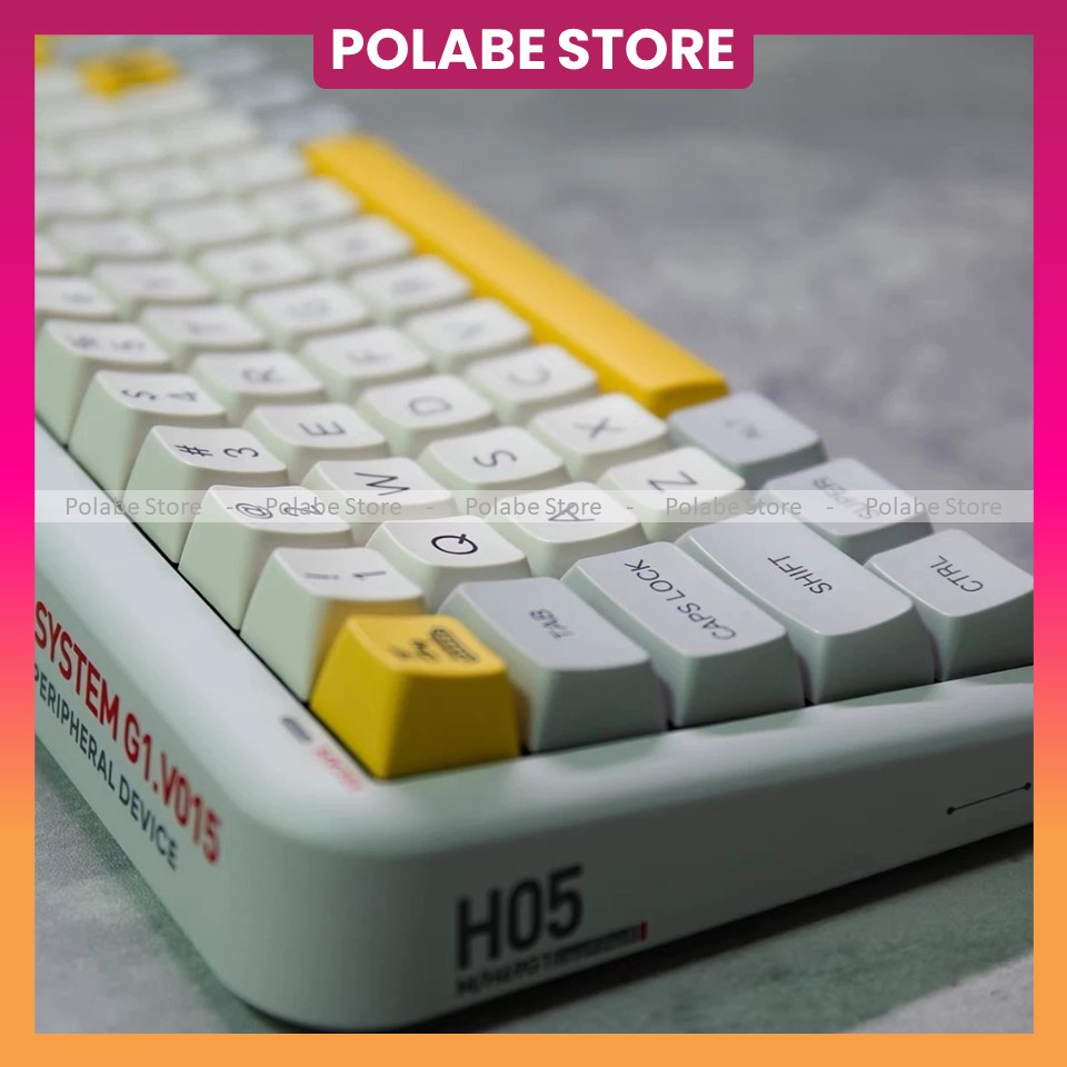 Nút bấm nhựa Keycap HEAVY INDUSTRIES MDA Profile PBT Dyesub dùng trên nhiều layout bàn phím cơ - Polabe Store
