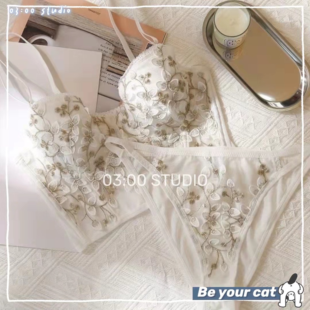 （Giao hàng bảo mật）💞Áo Bra sexy💞2 dây bralette lót nữ ren mix đồ cực chất--A02 | BigBuy360 - bigbuy360.vn