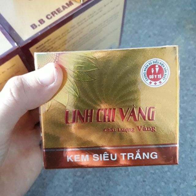 Kem siêu trắng linh chi vàng 25g