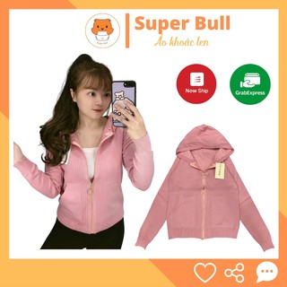 Áo khoác len mỏng Quảng Châu khóa kéo cao cấp - Super Bull