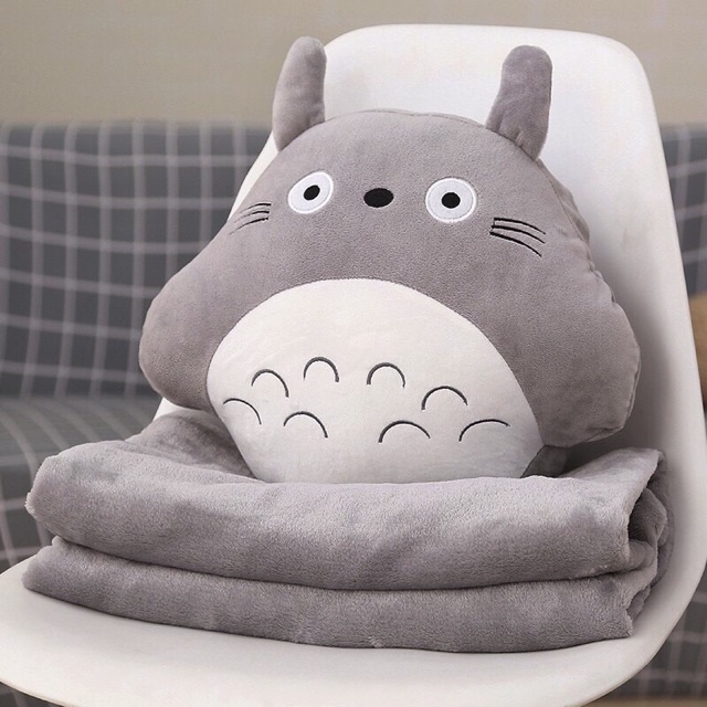 Chăn Gối Văn Phòng 2 trong 1 Totoro nhiều mẫu kèm ủ tay giá rẻ nhất