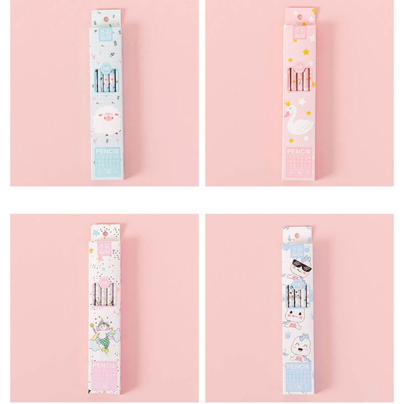 Hộp 10 Bút Chì Hb Kèm Gôm Cho Học Sinh