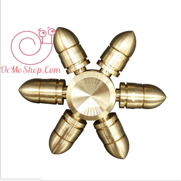 Con quay Finger Spinner 6 cánh đầu hình thoi kim loại tháo rời được