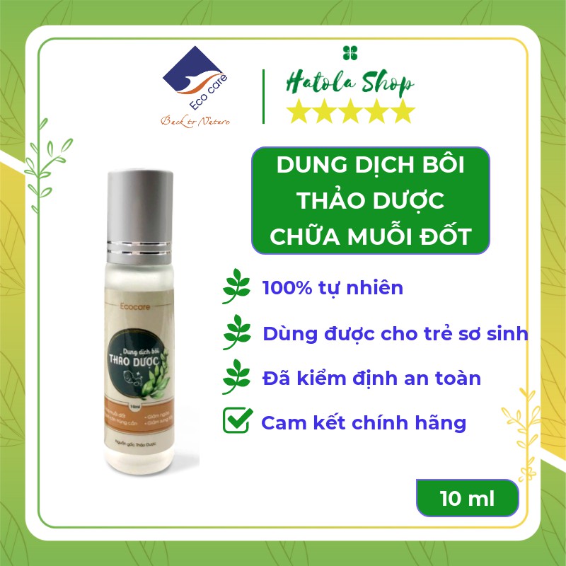  Dung dịch thảo dược bôi chữa muỗi đốt, côn trùng cắn Ecocare 10ml