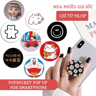 Chống điện thoại Popsocket pop up in lì có viền siêu dễ thương