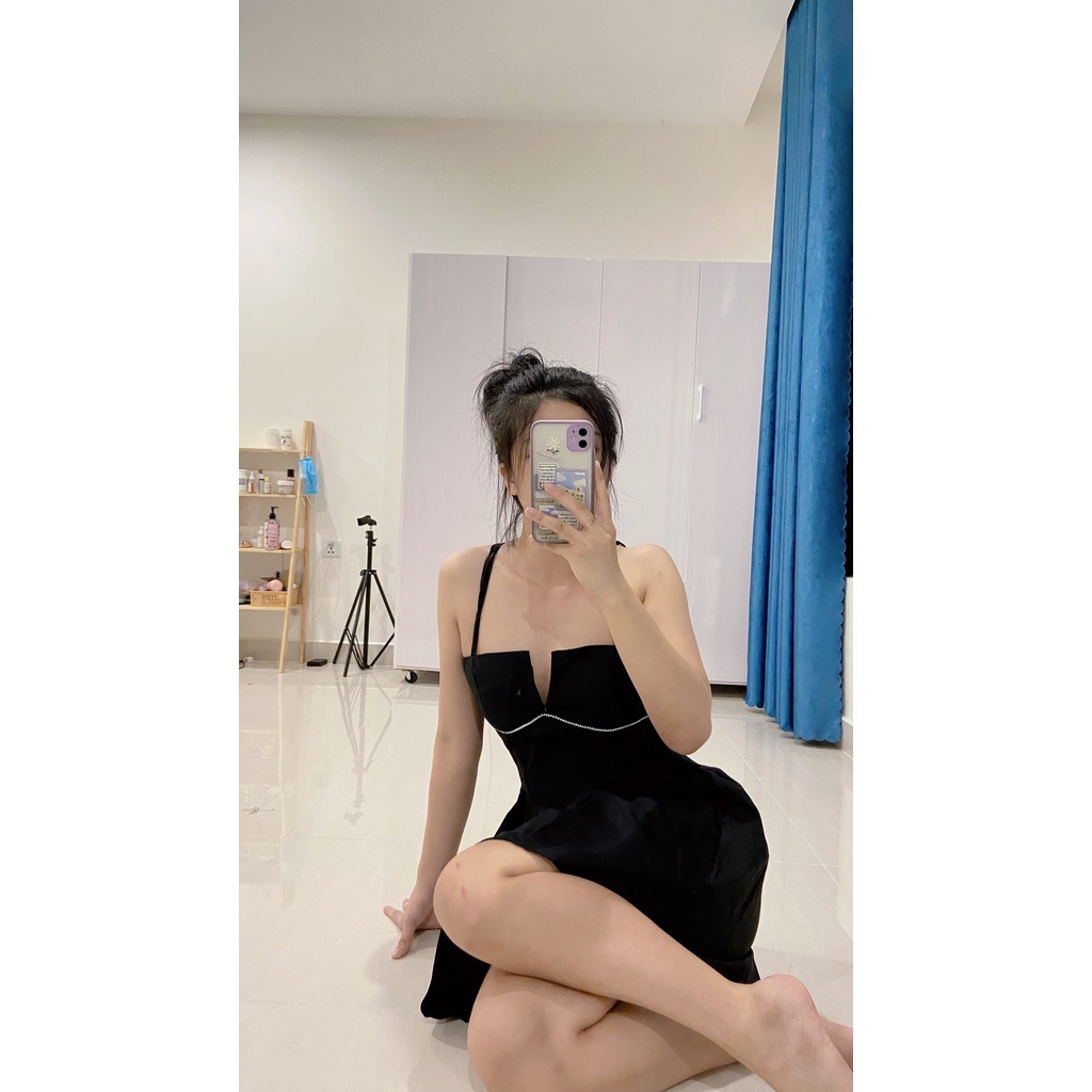 ĐẦM 2 DÂY XẺ CÚP NGỰC ĐI TIỆC