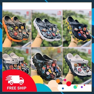 Dép sục cross loại camo tặng 10 sticker