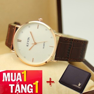Đồng Hồ Nam KeVin + Tặng Kèm Ví Da Nam