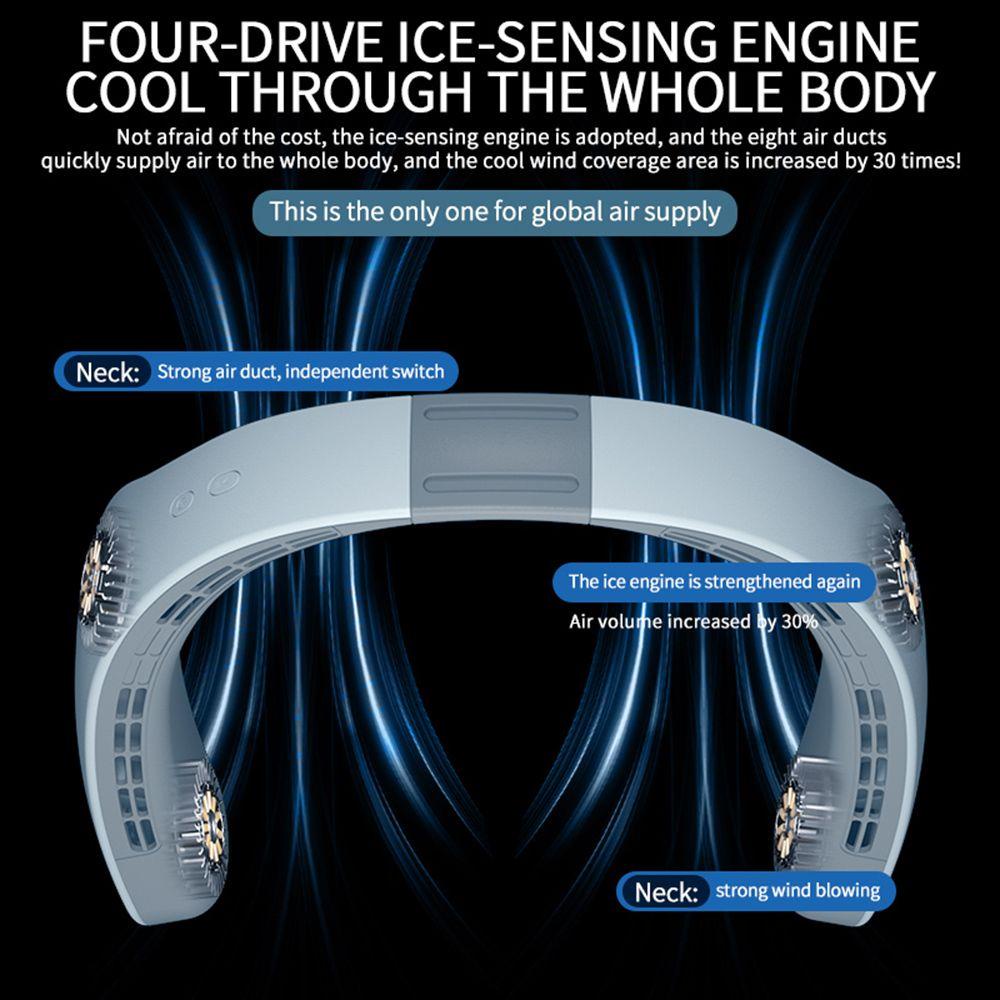 Quạt Thể Thao PISTA Đeo Cổ 4000mAh Tiện Dụng