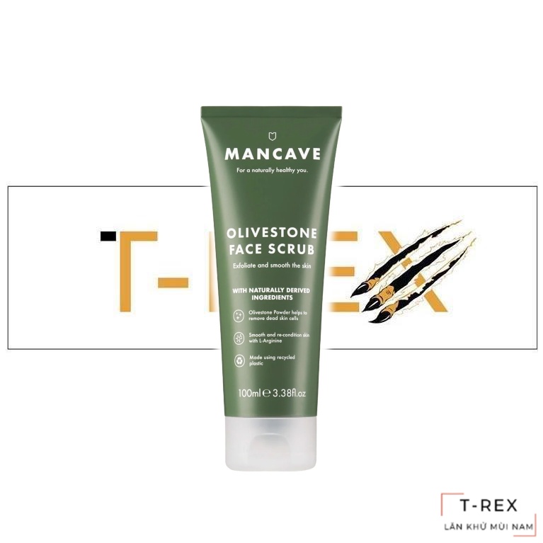 Sữa Rửa Mặt Tẩy Tế Bào Chết ManCave Charcoal Face Scrub  100ML