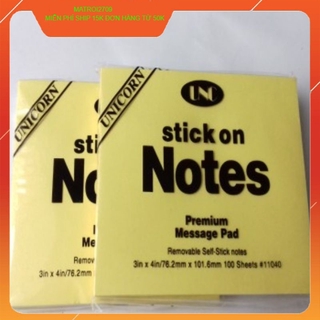 [Siêu Sale] Giấy Note Vàng 3x2, 3x3, 3x4, 3x5