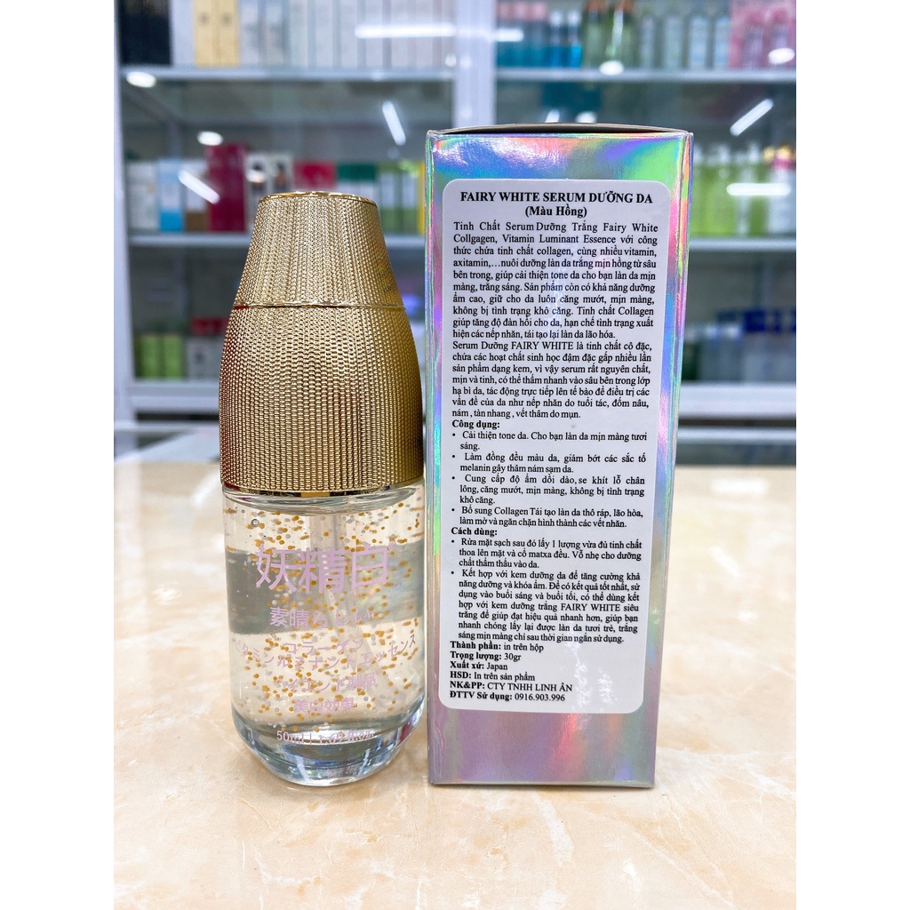 Tinh Chất Dưỡng Trắng Chống Lão Hóa Da Fairy White Serum 30g Nhật Bản