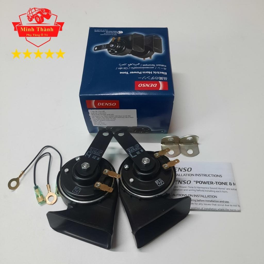 Kèn, Còi sên, còi đĩa Denso 12V lắp được hầu hết các xe ô tô từ 4 chỗ đến 16 chỗ.